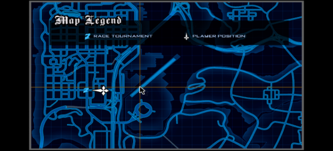 Карта в стиле Need For Speed World